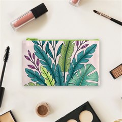 Illustrations Plants Nature Leaves Cosmetic Bag (Small) from ArtsNow.com Front