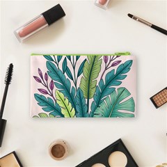 Illustrations Plants Nature Leaves Cosmetic Bag (Small) from ArtsNow.com Back