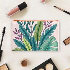 Illustrations Plants Nature Leaves Cosmetic Bag (Medium) from ArtsNow.com Front