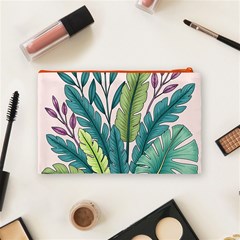 Illustrations Plants Nature Leaves Cosmetic Bag (Medium) from ArtsNow.com Back