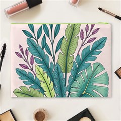 Illustrations Plants Nature Leaves Cosmetic Bag (XL) from ArtsNow.com Back