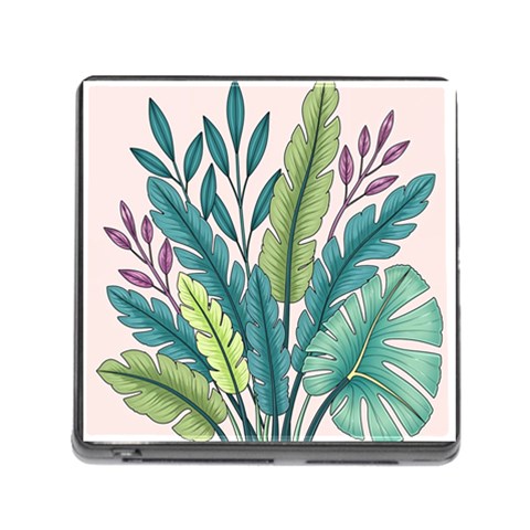 Illustrations Plants Nature Leaves Memory Card Reader (Square 5 Slot) from ArtsNow.com Front