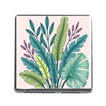 Illustrations Plants Nature Leaves Memory Card Reader (Square 5 Slot)