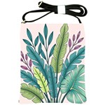 Illustrations Plants Nature Leaves Shoulder Sling Bag