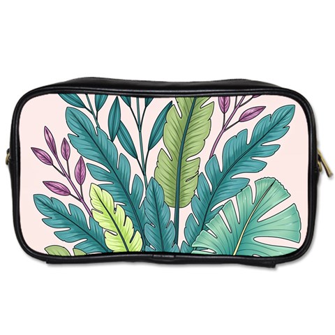 Illustrations Plants Nature Leaves Toiletries Bag (Two Sides) from ArtsNow.com Front