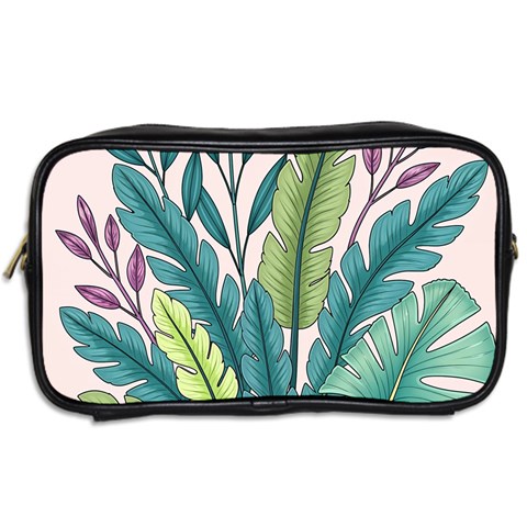 Illustrations Plants Nature Leaves Toiletries Bag (Two Sides) from ArtsNow.com Back