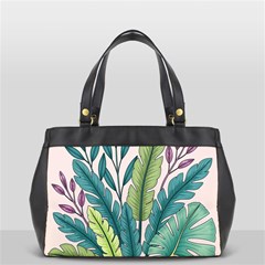 Illustrations Plants Nature Leaves Oversize Office Handbag (2 Sides) from ArtsNow.com Front