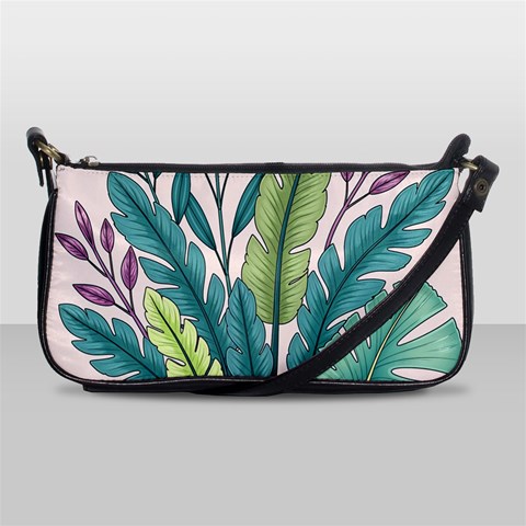 Illustrations Plants Nature Leaves Shoulder Clutch Bag from ArtsNow.com Front