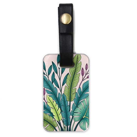 Illustrations Plants Nature Leaves Luggage Tag (one side) from ArtsNow.com Front