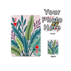 Illustrations Plants Nature Leaves Playing Cards 54 Designs (Mini) from ArtsNow.com Front - Heart2