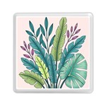 Illustrations Plants Nature Leaves Memory Card Reader (Square)