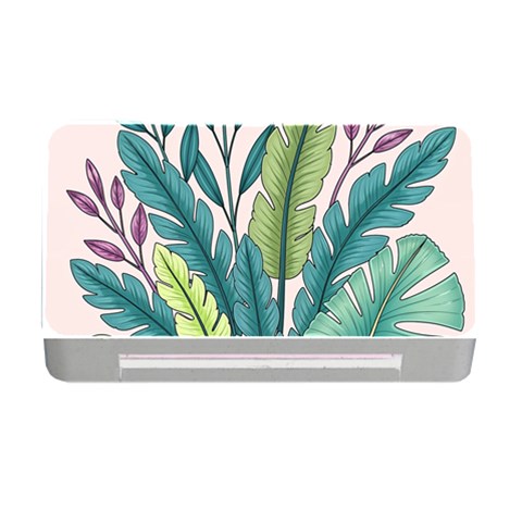 Illustrations Plants Nature Leaves Memory Card Reader with CF from ArtsNow.com Front