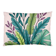 Illustrations Plants Nature Leaves Pillow Case (Two Sides) from ArtsNow.com Front