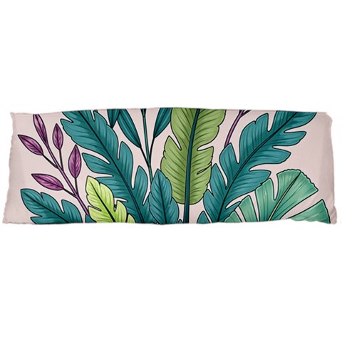 Illustrations Plants Nature Leaves One Side Body Pillow Cases from ArtsNow.com Body Pillow Case