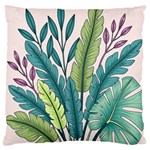 Illustrations Plants Nature Leaves Large Cushion Case (One Side)