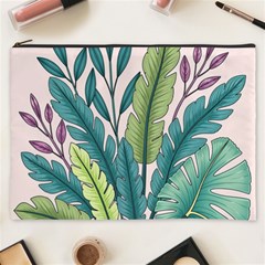 Illustrations Plants Nature Leaves Cosmetic Bag (XXXL) from ArtsNow.com Front