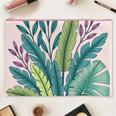 Illustrations Plants Nature Leaves Cosmetic Bag (XXXL) from ArtsNow.com Front