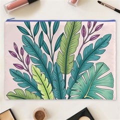 Illustrations Plants Nature Leaves Cosmetic Bag (XXXL) from ArtsNow.com Front