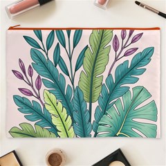 Illustrations Plants Nature Leaves Cosmetic Bag (XXXL) from ArtsNow.com Front