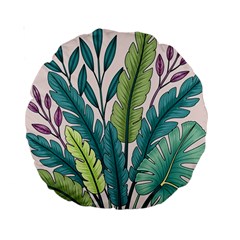 Illustrations Plants Nature Leaves Standard 15  Premium Round Cushions from ArtsNow.com Front