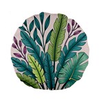 Illustrations Plants Nature Leaves Standard 15  Premium Round Cushions