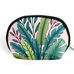 Illustrations Plants Nature Leaves Accessory Pouch (Medium) from ArtsNow.com Front