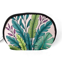 Illustrations Plants Nature Leaves Accessory Pouch (Medium) from ArtsNow.com Back