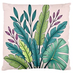 Illustrations Plants Nature Leaves Standard Premium Plush Fleece Cushion Case (Two Sides) from ArtsNow.com Front