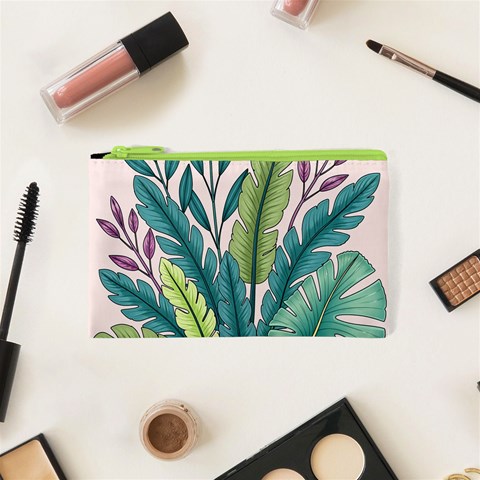 Illustrations Plants Nature Leaves Cosmetic Bag (XS) from ArtsNow.com Front