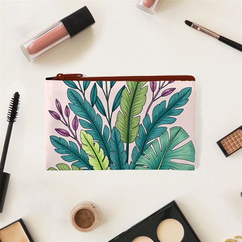 Illustrations Plants Nature Leaves Cosmetic Bag (XS) from ArtsNow.com Front