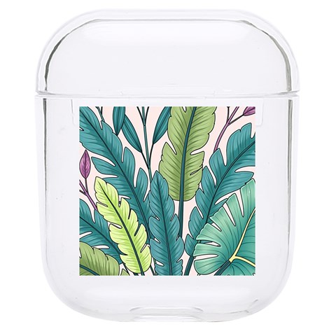 Illustrations Plants Nature Leaves Hard PC AirPods 1/2 Case from ArtsNow.com Front