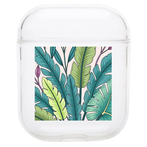 Illustrations Plants Nature Leaves Soft TPU AirPods 1/2 Case from ArtsNow.com Front