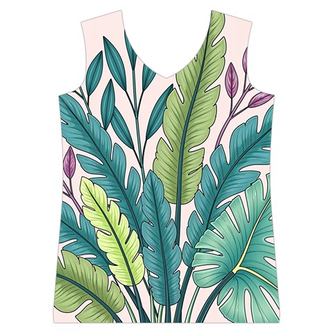 Illustrations Plants Nature Leaves Women s Basketball Tank Top from ArtsNow.com Front