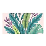 Illustrations Plants Nature Leaves Satin Wrap 35  x 70 