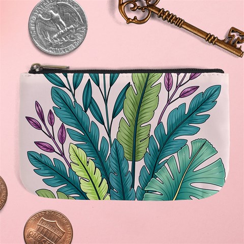 Illustrations Plants Nature Leaves Large Coin Purse from ArtsNow.com Front