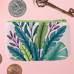 Illustrations Plants Nature Leaves Large Coin Purse from ArtsNow.com Back