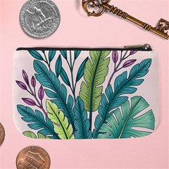 Illustrations Plants Nature Leaves Large Coin Purse from ArtsNow.com Back