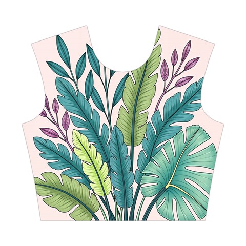 Illustrations Plants Nature Leaves Cotton Crop Top from ArtsNow.com Front