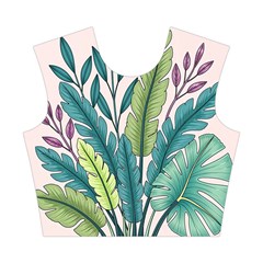 Illustrations Plants Nature Leaves Cotton Crop Top from ArtsNow.com Front