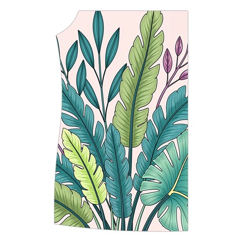 Illustrations Plants Nature Leaves Women s Button Up Vest from ArtsNow.com Front Right