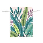 Illustrations Plants Nature Leaves Lightweight Drawstring Pouch (S)