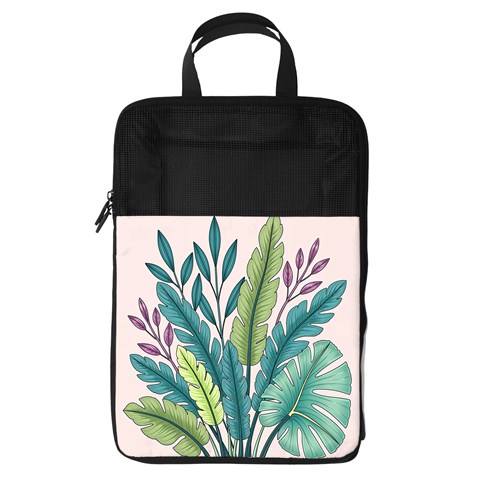 Illustrations Plants Nature Leaves Foldable Shoe Storage Bag from ArtsNow.com Front