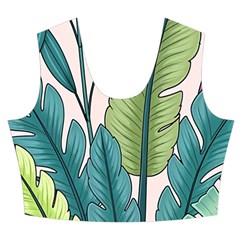 Illustrations Plants Nature Leaves Women s Crop Top Pleated Skater Rave Skirt from ArtsNow.com Front