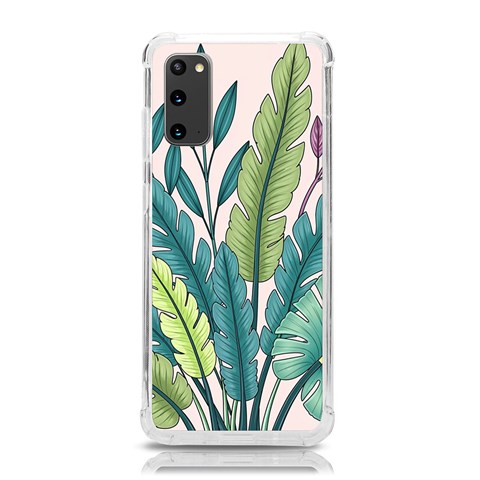 Illustrations Plants Nature Leaves Samsung Galaxy S20 6.2 Inch TPU UV Case from ArtsNow.com Front