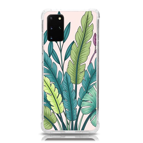 Illustrations Plants Nature Leaves Samsung Galaxy S20 Plus 6.7 Inch TPU UV Case from ArtsNow.com Front