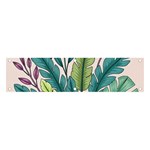 Illustrations Plants Nature Leaves Banner and Sign 4  x 1 