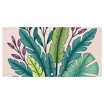 Illustrations Plants Nature Leaves Banner and Sign 4  x 2 