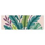 Illustrations Plants Nature Leaves Banner and Sign 6  x 2 