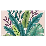 Illustrations Plants Nature Leaves Banner and Sign 7  x 4 