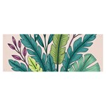 Illustrations Plants Nature Leaves Banner and Sign 8  x 3 